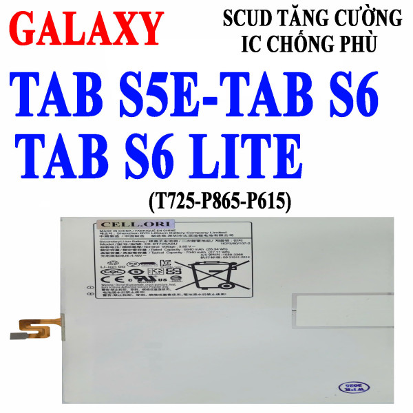Pin Webphukien cho Samsung Galaxy Tab S6/S6 Lite/S5E EB-BT725ABU 7040mAh